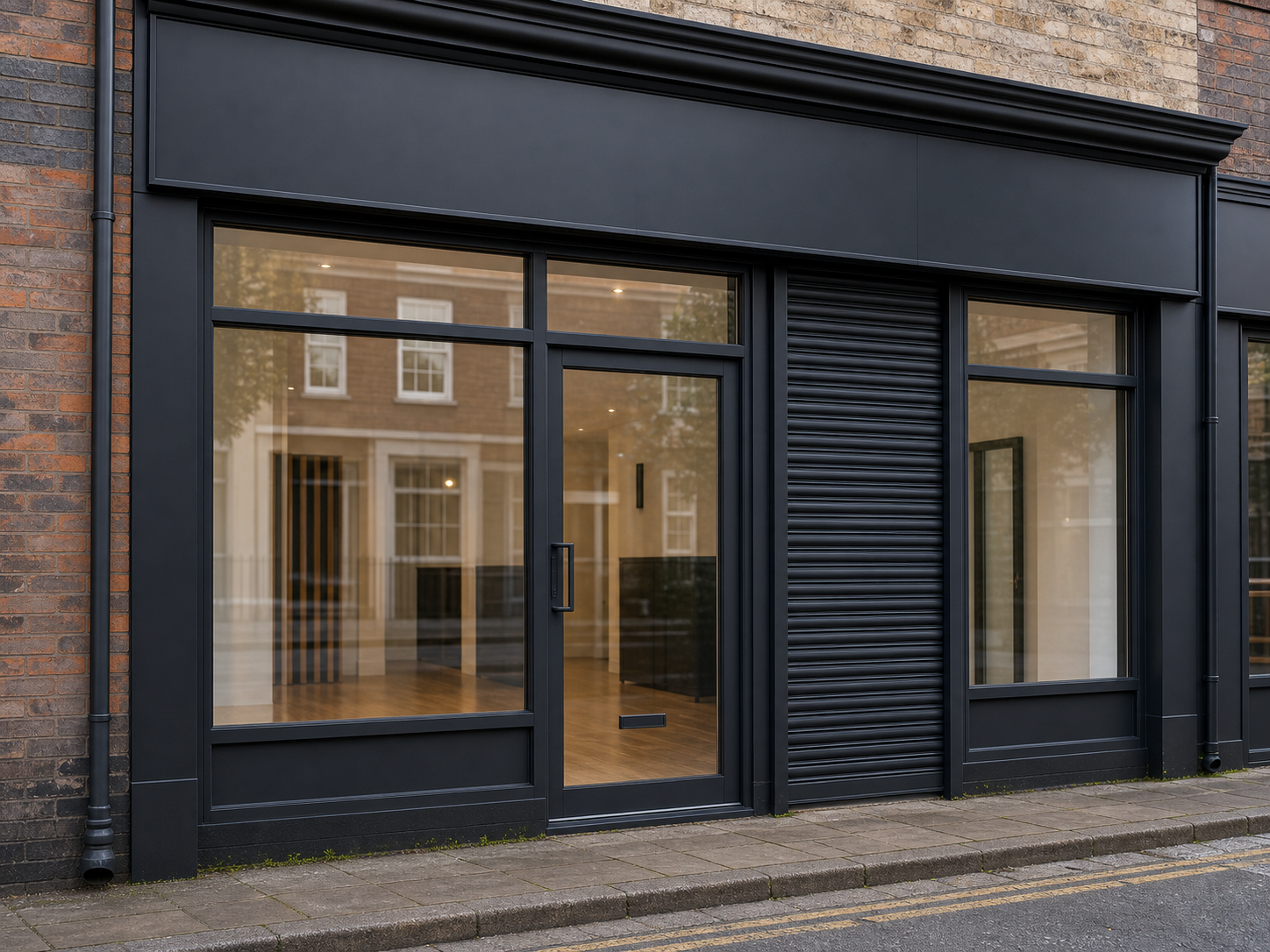 Commercial shopfront spraying Nottingham